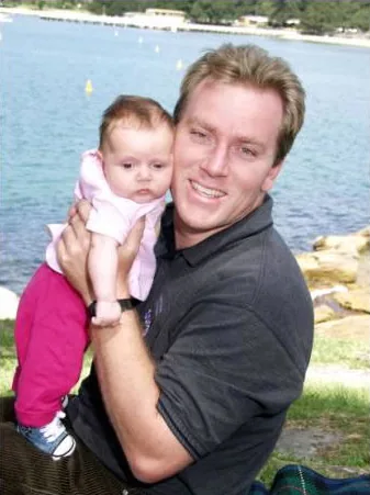 With Adam in August 2002