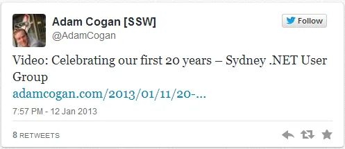 My top tweet