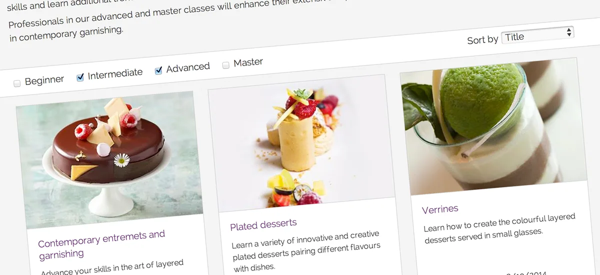 Figure: Everything on the site looks delicious,a fair bit of work went into the images and it really drives the ambiance of the site