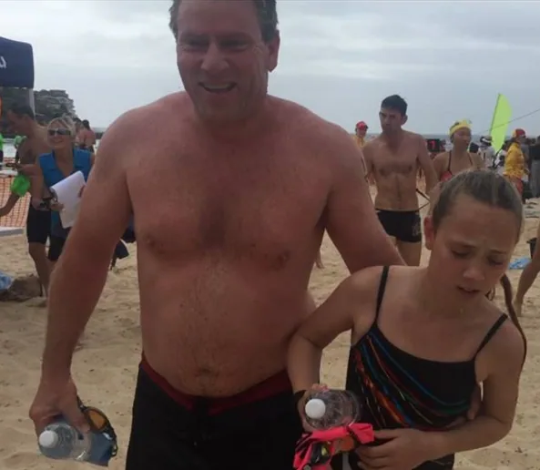 Figure: When Ruby and I went for a swim, we were able to keep our FitBits on because they’re waterproof, but we had to remove our Microsoft Bands