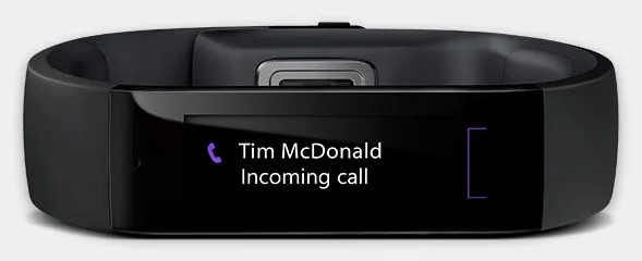 Figure: With the Microsoft Band 2, you can keep your phone on vibrate 100% of the time and never have to worry about interrupting others with your ringing phone