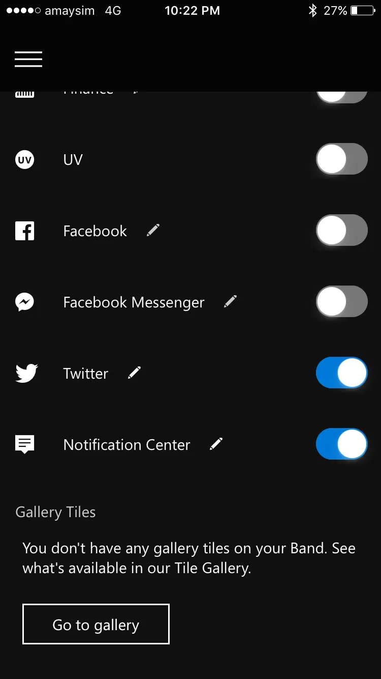 Figure: The iPhone notification centre *will* alert me of my incoming Skype calls… but it also alerts me of every single email I get, which I don’t want.