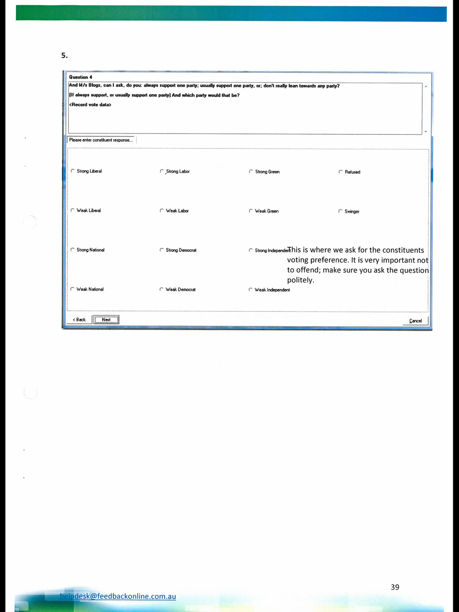 A page from the User Guide - attribute based data can be stored.