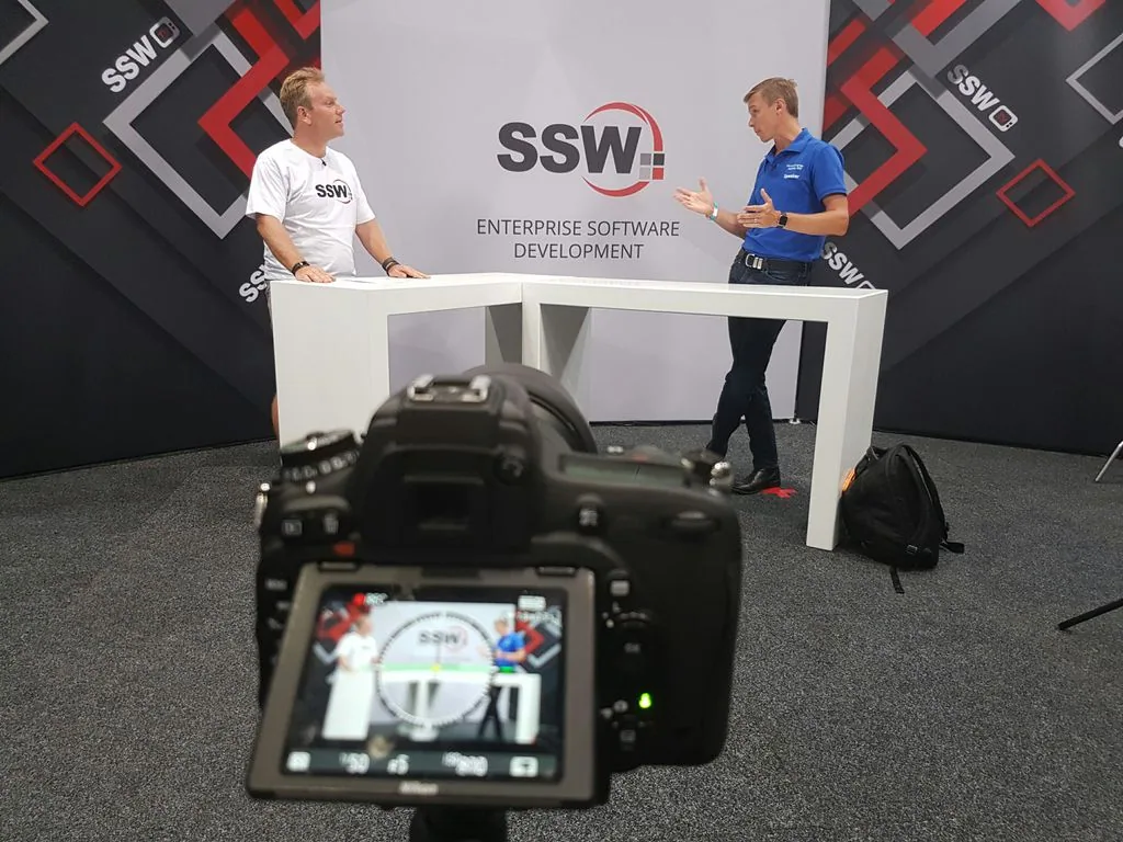 Figure: I interviewed security guru and all around good guy Troy Hunt for SSW TV
