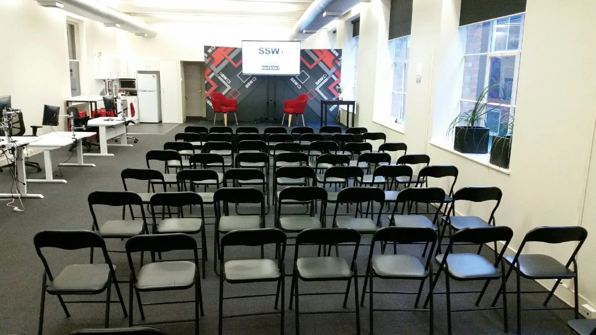 Figure: The SSW Melbourne event space (AKA SSW Chapel Melbourne) can seat more than 70 people and looks fantastic