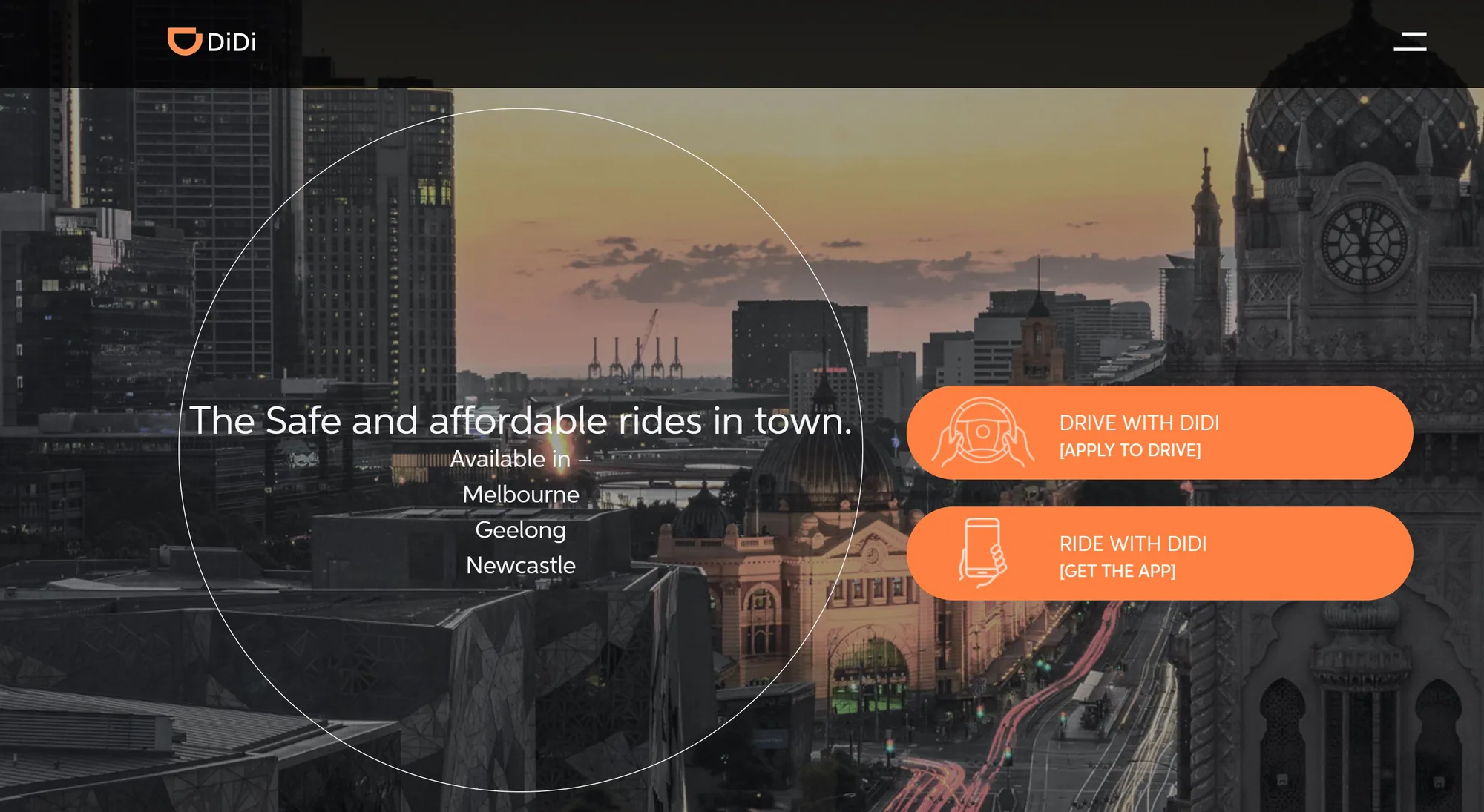 DiDi’s Australian launch has started in 3 cities… Melbourne, Geelong and Newcastle