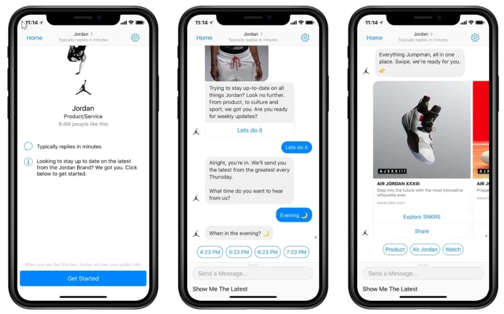Check out this cool conversation. It certainly is a nicer experience than “Subscribing” on conventional websites