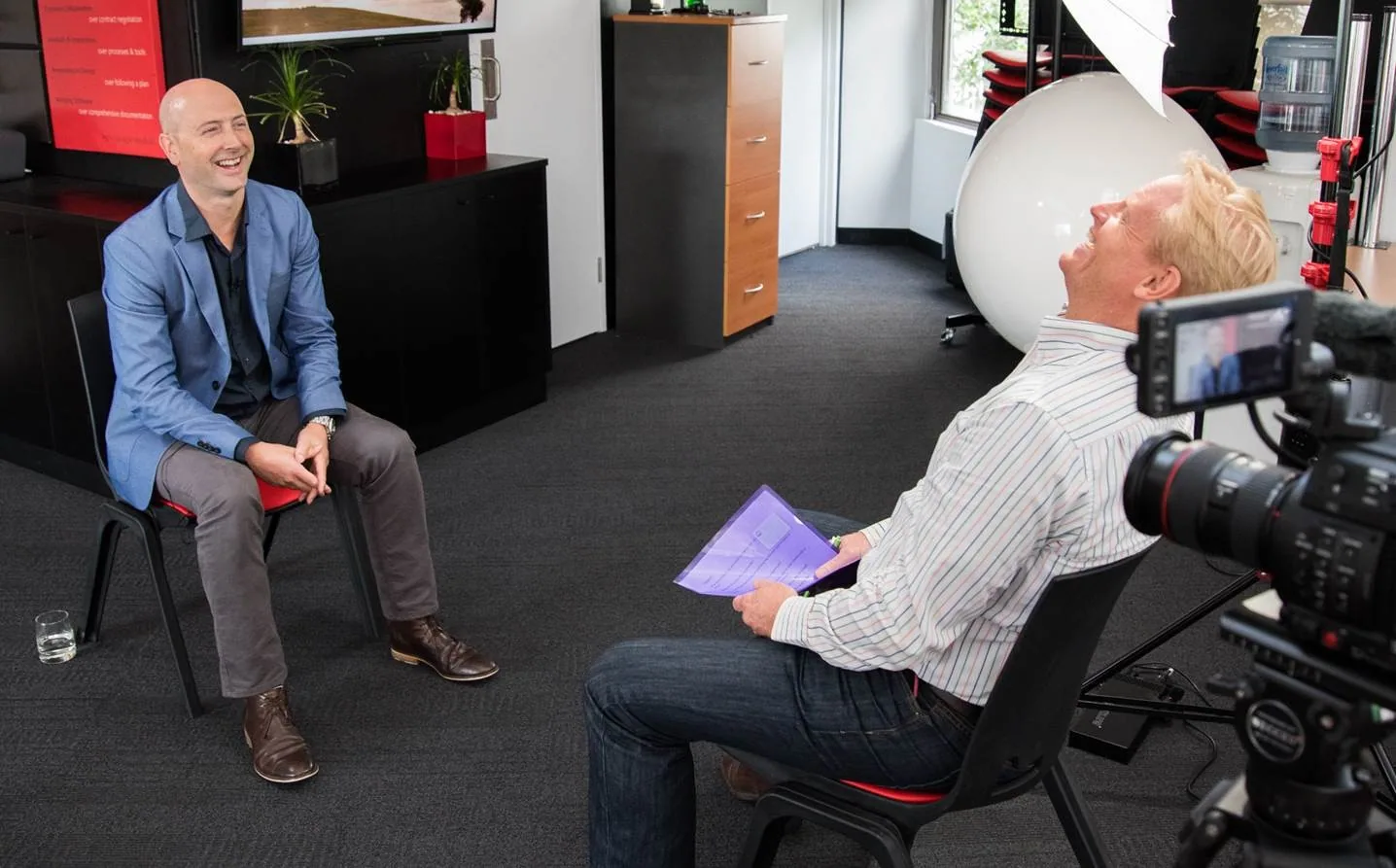 Connecting with the interviewee and moving into the interview content without stating the interview has started – have a giggle.