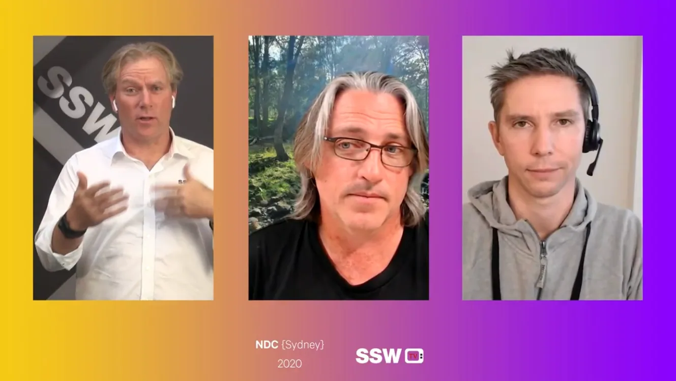 I had a great time interviewing Adam Stephensen and Duncan Hunter following their talk “Serverless Azure In The Enterprise”. #oldtimes
