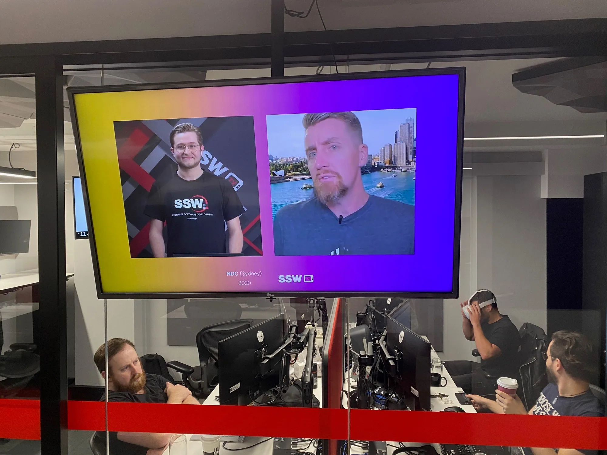 NDC was streaming everywhere in our office. This is Aaron Powell chatting to Andreas during his AMA
