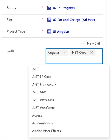 Good example of a form with multiselect