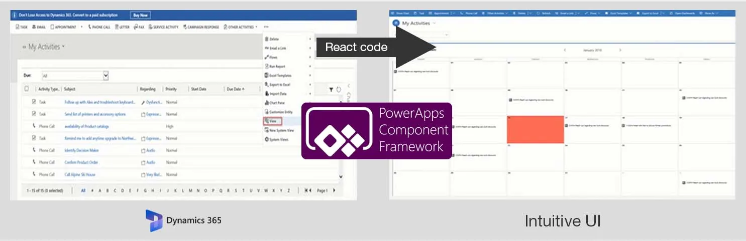 PCF controls helps you easily generate intuitive interfaces, enhancing your Dynamics 365 apps