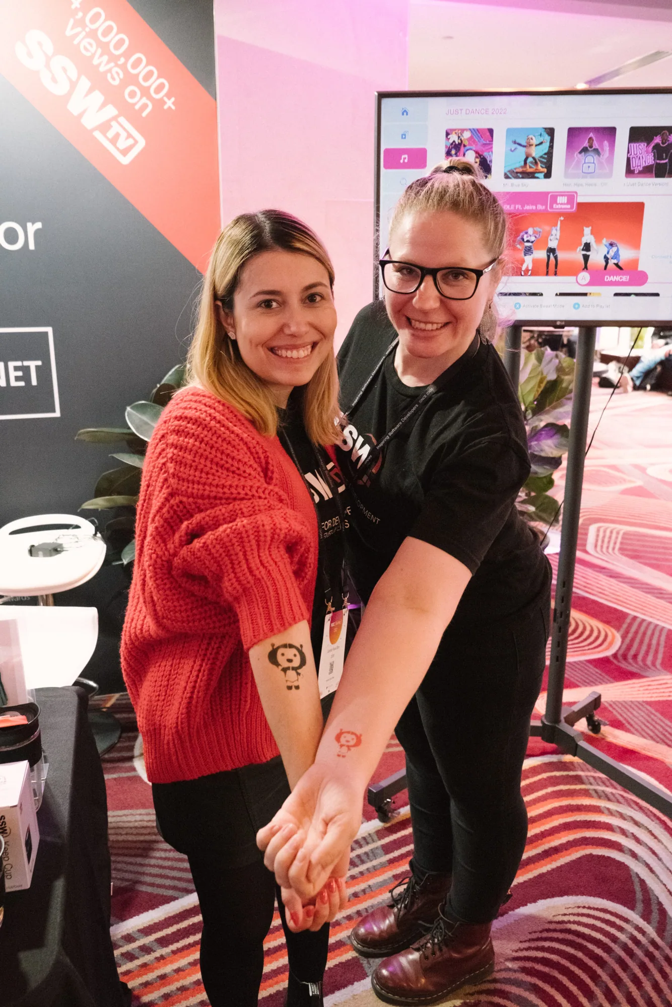 Penny and Camilla with Sophie tattoos