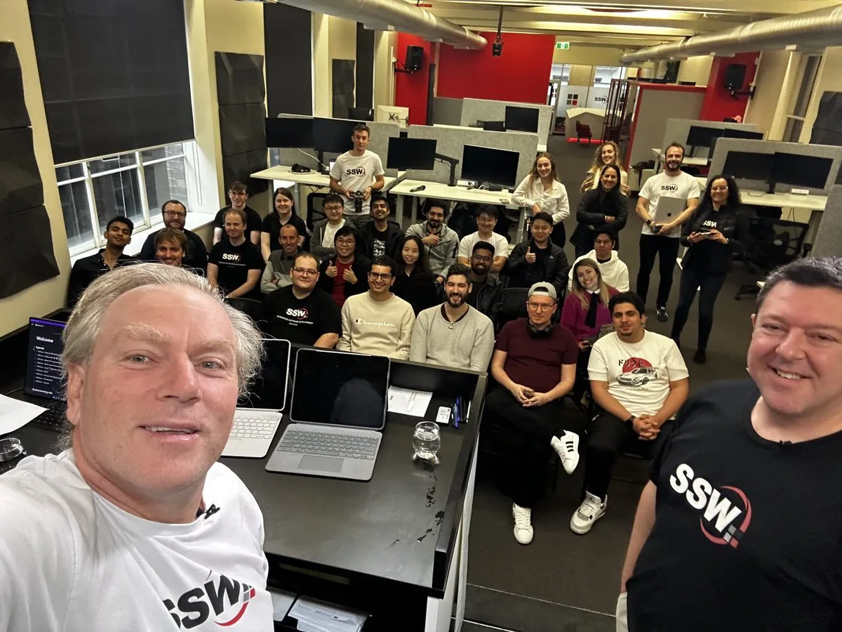A group shot of the SSW Team