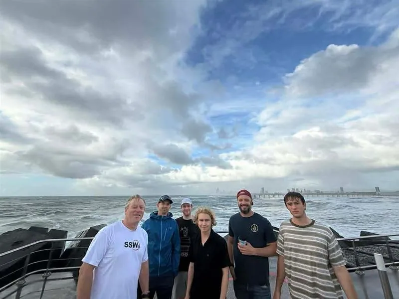 The early morning walk with the guys on the Gold Coast